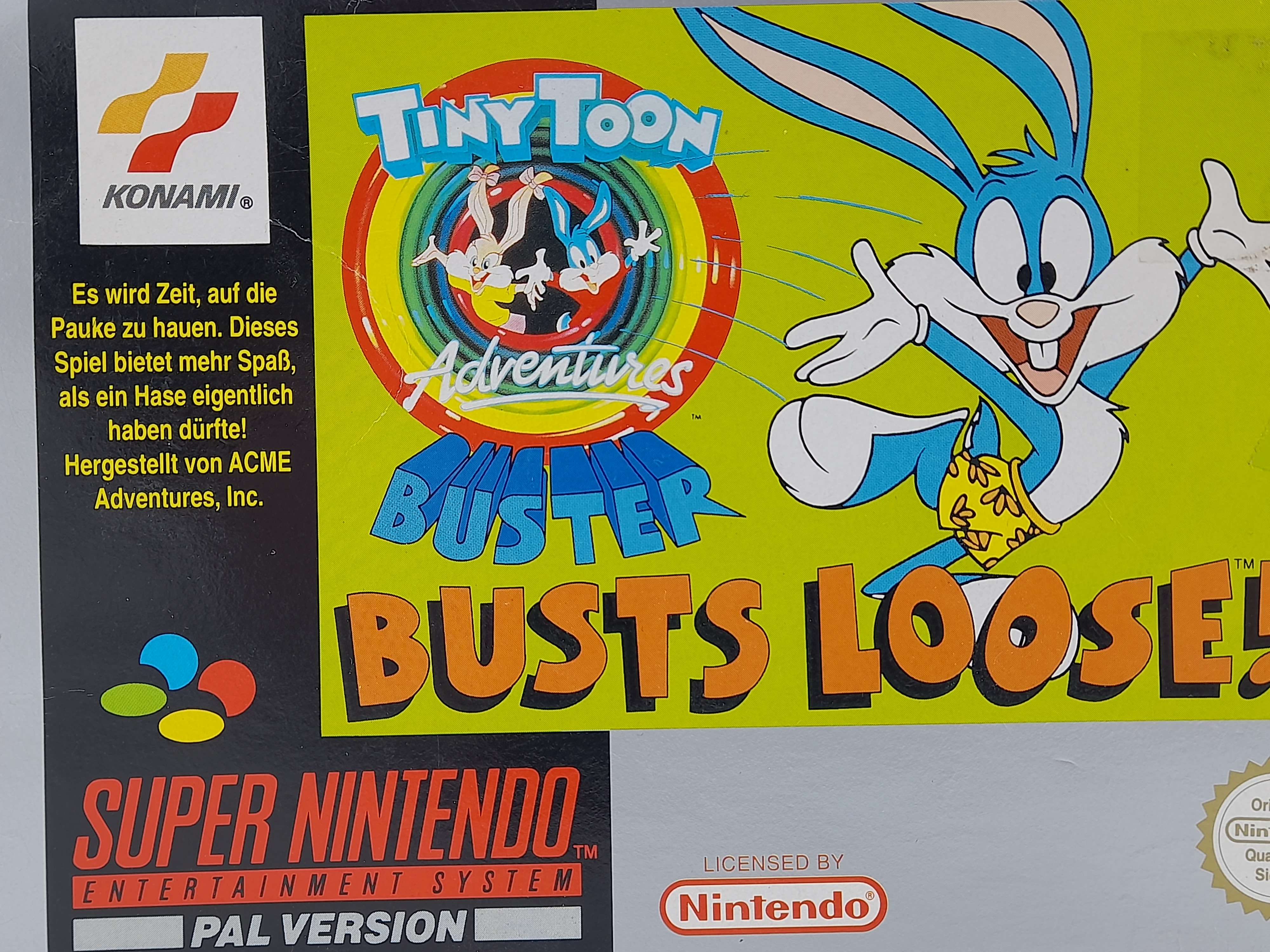 Foto van Tiny Toon Adventures: Buster Busts Loose! Compleet