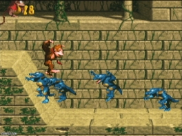 Lo que exactamente quieren hacer los cocodrilos con los plátanos de Donkey Kong tampoco me queda del todo claro.