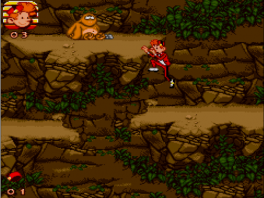 In this game, you play as Spirou from the TV series.