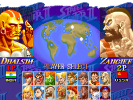 In deze versie van Street Fighter 16 verschillende vechters.